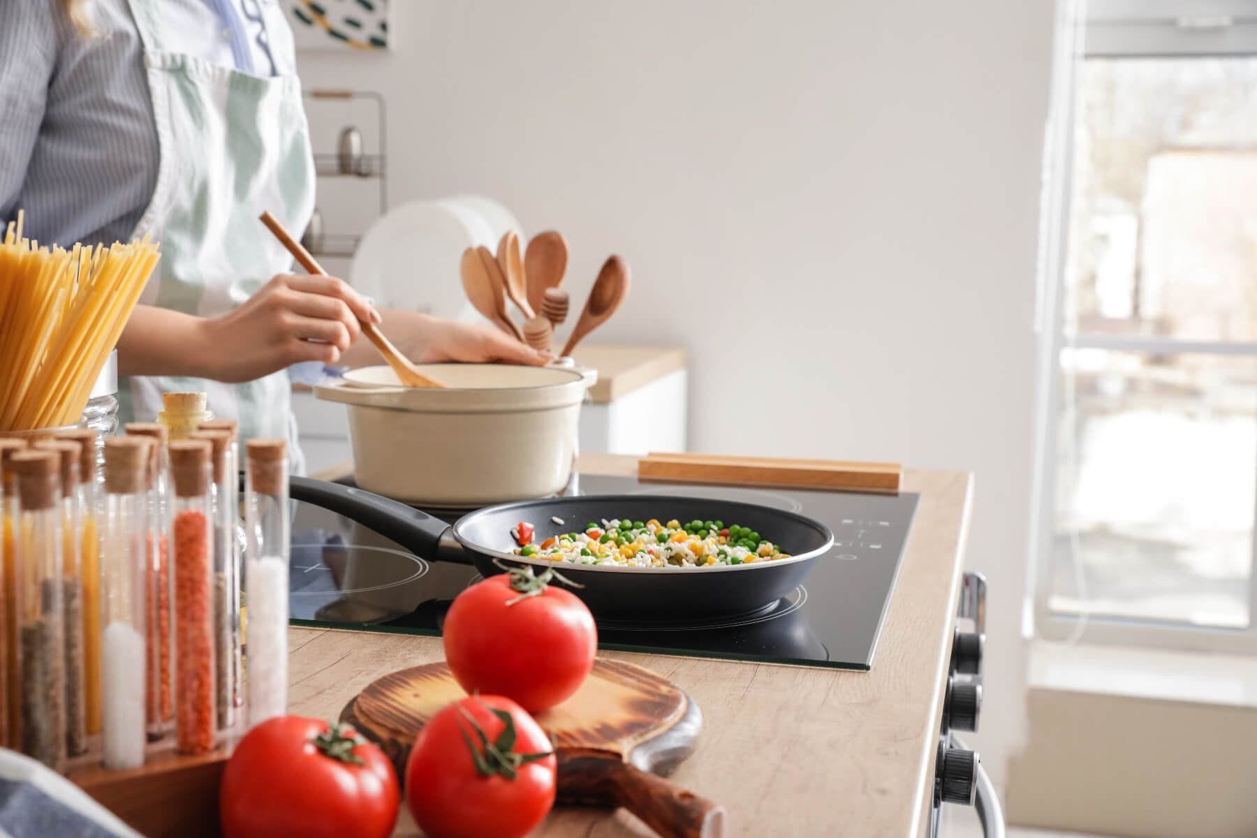 Cooking cooler in the kitchen