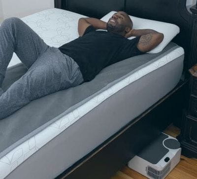 Man sleeping on Dock Pro Sleep System