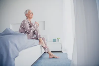 Wearing pajamas for night sweats